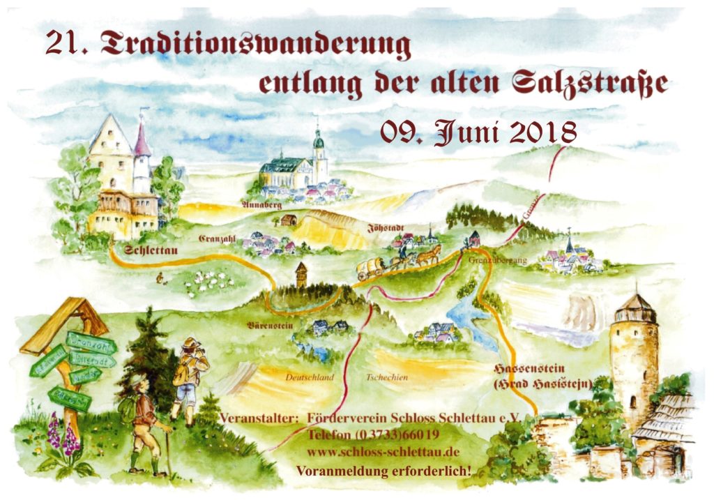 Plakat_21. Traditionswanderung Schlettau-Hassenstein_09.06.2018